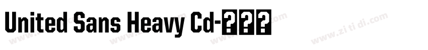 United Sans Heavy Cd字体转换
